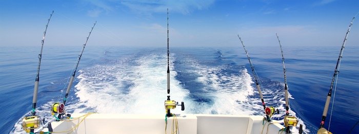 East Hump MPA Location and Facts trolling rods across stern of fishing boat